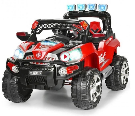12 V Kids Ride On SUV Car with Remote Control LED Lights MSRP $305.00