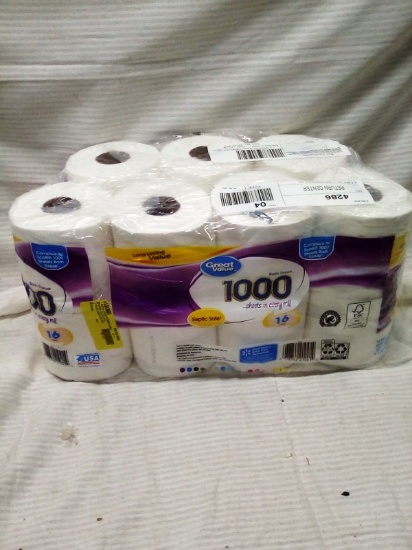 Qty. 14 Rolls 1000 Sheets per roll Great Value Toilet Paper