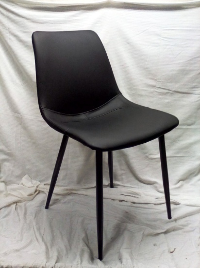 Faux Leather Black Accent Office Chair