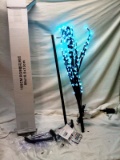 6' Black Lighted Tree with Stand and with Multi-Color Light Color Remote