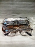 Three Pair Wire Rim Prescription Reading Glasses +2.00Power