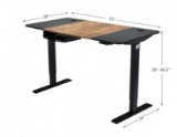 55 Inch x 28 Inch Electric Standing Desk with USB Port Black CSWY $355.00