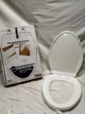 White Elongated Toilet Bowl Seat 18 5/8