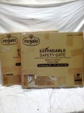 Pair of Regalo Model 0723DS Safety Gates Grey Color