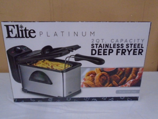 Elite Platinum 2 Qt. Stainless Steel Deep Fryer