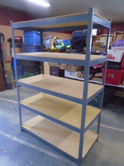 Hevay Duty Steel & Wood Shelf Storage Shelf