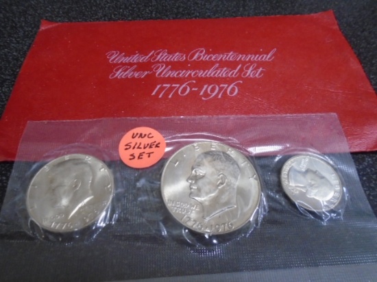 United States Bicentennial Silver Uncirculated Coin Set