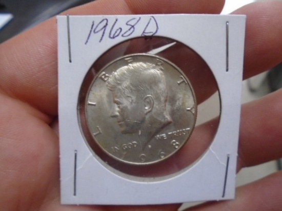 1968 D Mint Kennedy Half Dollar