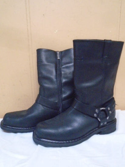 Like New Pair of Men's Harley Davidson Waterproof Leather Boots