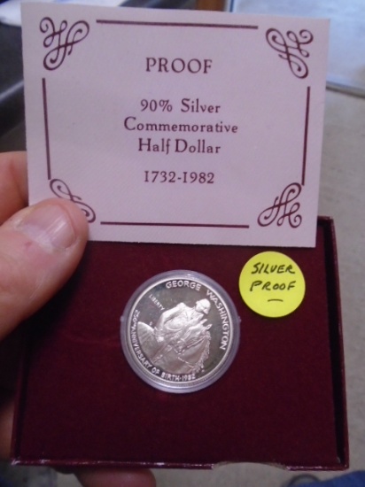 1982 George Washington Silver Proof Commemoraive Half Dollar