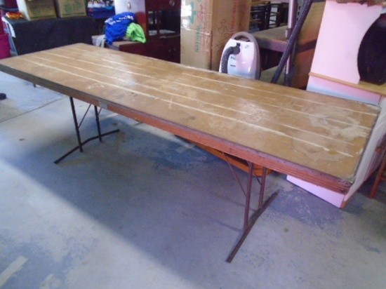 8ft Wooden Folding Table