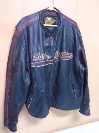 Leather Harley Davidson Motorcycle Jacket