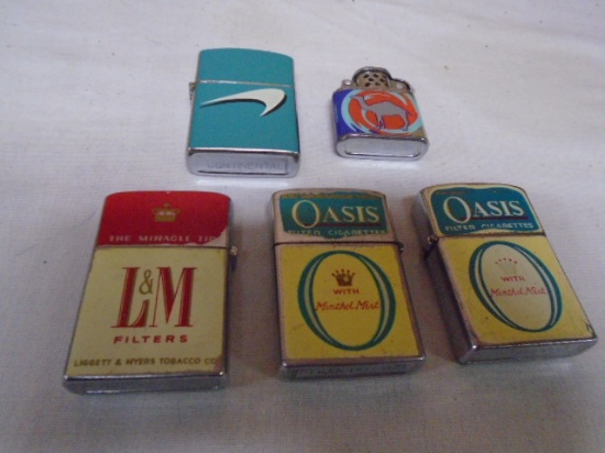 Group of Vintage Refillable Lighters