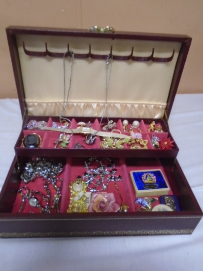 Jewelry Box Filled w/ Jewelry