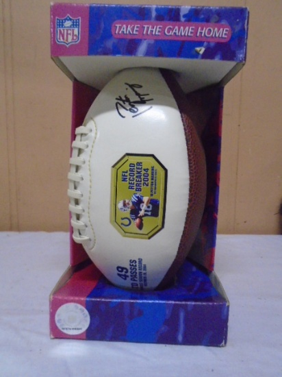 Peyton Manning 2004 Record Breaker Autographed Football