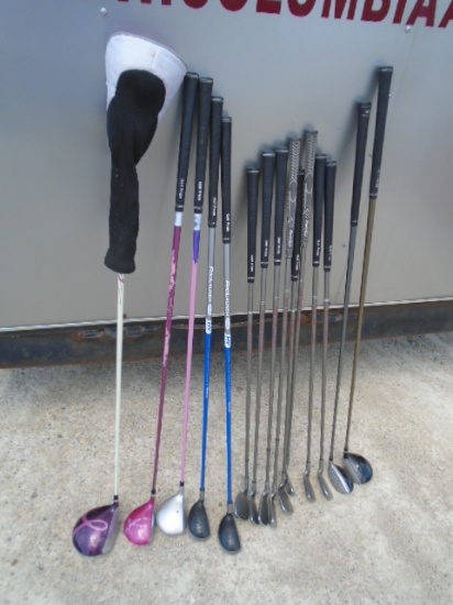 Large Group of Golf Clubs