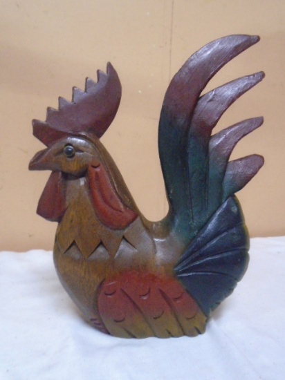 Carved Wooden Chicken