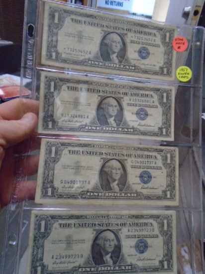 Group of (4) 1957 Silver Certificates