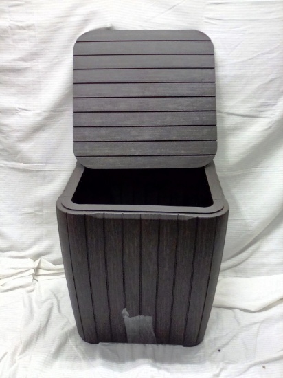15"x15"x16" Tall Composite Outdoor Storage Box with Lid