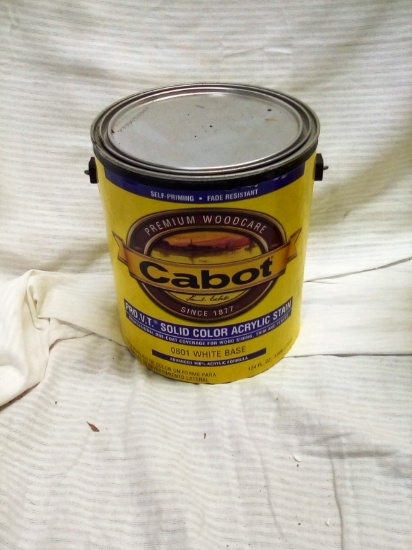Cabot Pro VT Solid Color Acrylic Stain 0801 White Base