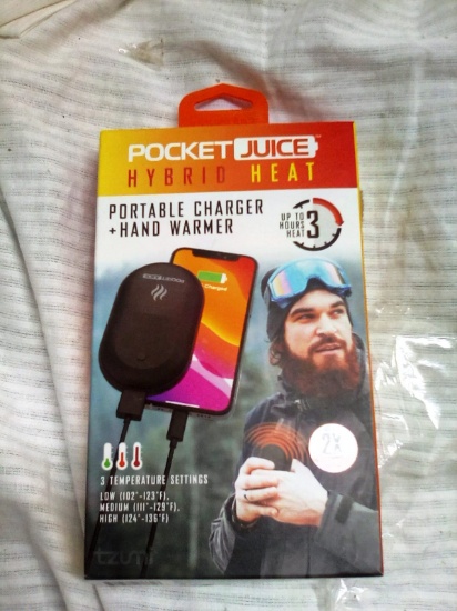Pocket Juice Portable Phone Charger and Hand Warmer
