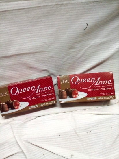 Qty. 2 Boxes Queen Anne Milk Chocolate Covered Cherries