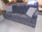 Beautiful Like New Gray Sofa w/Nailhead Trim and Accent Pillows