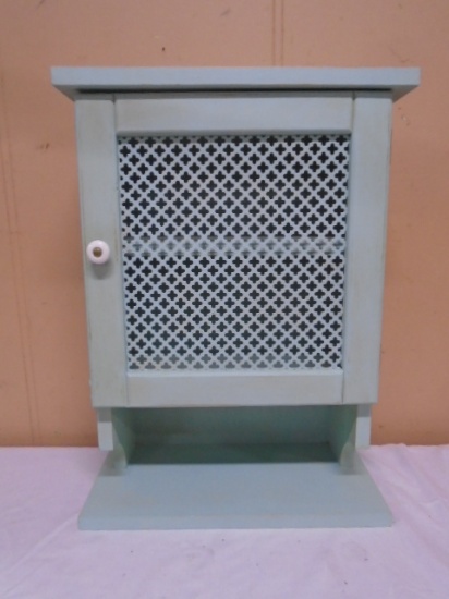Small Wooden Painted Wall Cabinet