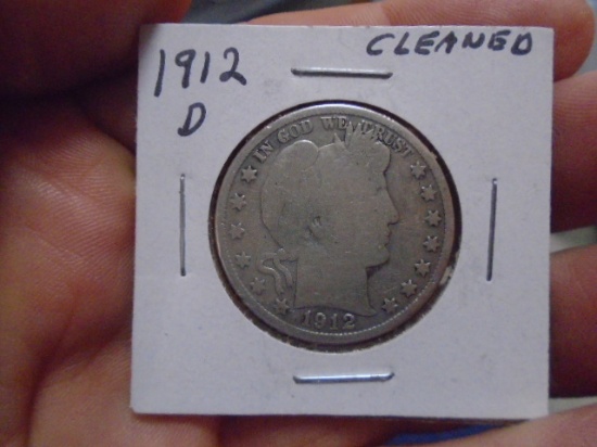 1912 D-Mint Barber Half Dollar