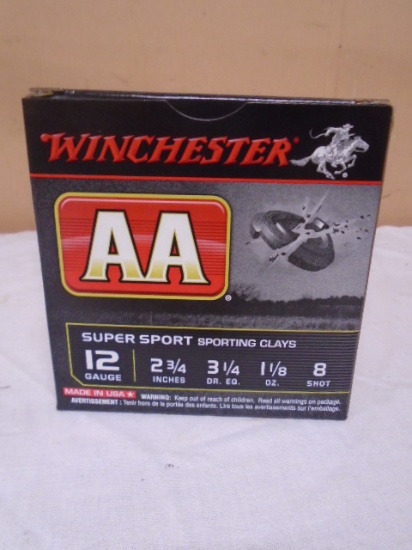 25 Round Box of Winchetser AA 12ga Shotgun Shells