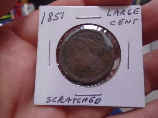 1851 Large Cent Piece