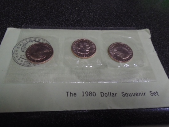 1980 Susan B. Anthony Dollar Souvenir Set