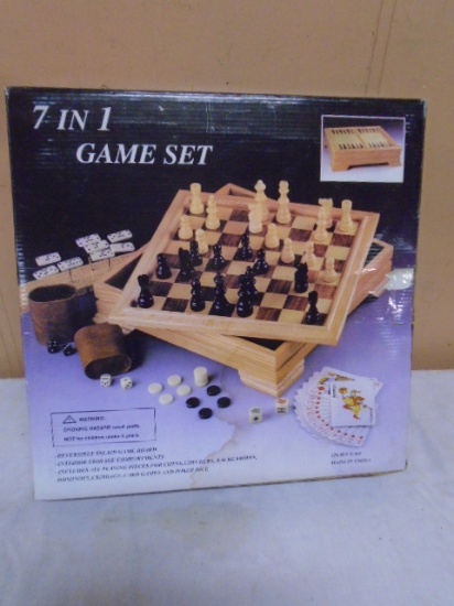 7-in-1 Wooden Game Set