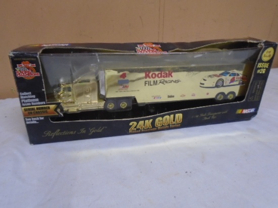 Racing Champions 1:64 Scale 24 KT Gold Plated Semi