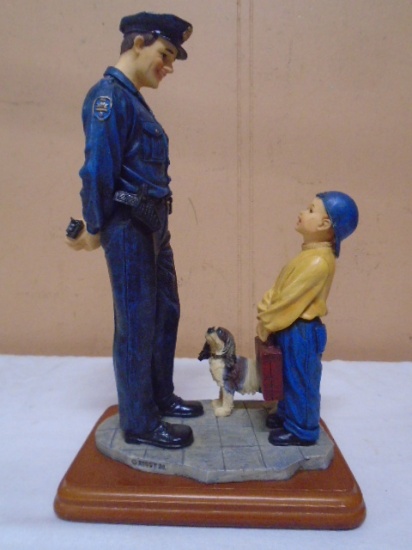 Vanmark Blue Hats of Bravery "I Want To Be Like You" Policeman Figurine