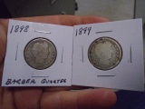 1898 and 1899 Barber Quarters