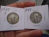1929 S-Mint and 1929 Standing Liberty Quarters