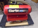 Clarke Air Twin Tank Air Compressor w/ Air Hose