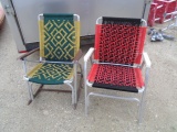 2 Aluminum Macromed Lawn Chairs