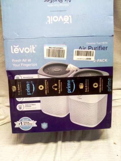 Levoit 3 Stage Air Purifiers Twin Pack H13 True HEPA Filtration