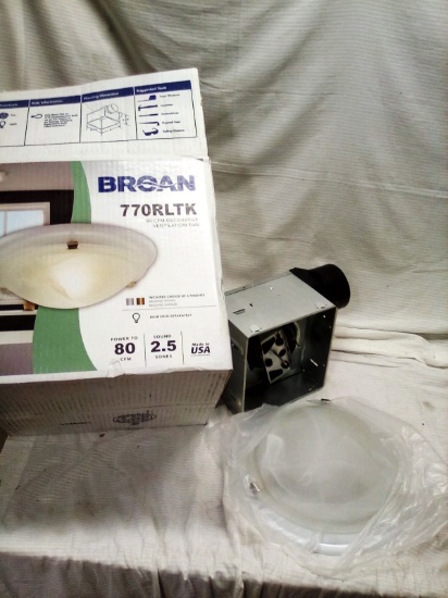 Broan 770RLTK Decorative Vent Fan/Light