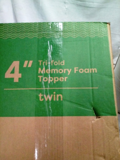 4" Tri-Fold Memory Foam Topper