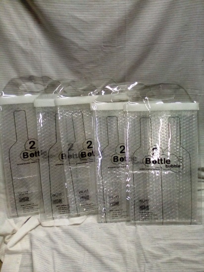 Qty. 5 Bubble Pack Wine Carriers Each Pack holds 2 Bottles