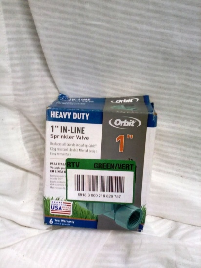 Orbit Heavy Duty 1" in line Sprinkler Valve