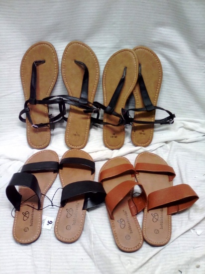 4 pairs of Sandals