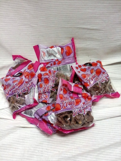 Qty. 8 Bags Palmer Chocolate Covered Pretzels 3.5 Oz Bags