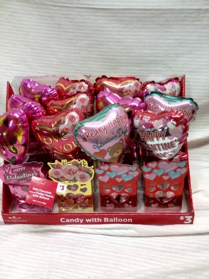 Qty. 12 Mini Boxes of Candies with Balloons