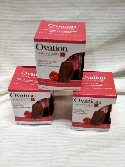 Ovation Break A Part Swiss Milk Chocolate Raspberry Candies