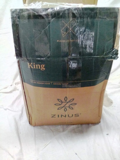Zinus King Size 1.5" Gel Memory Foam Mattress Topper