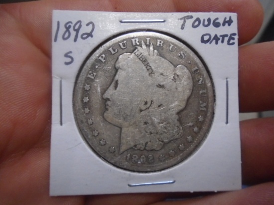 1892 S-Mint Morgan Silver Dollar